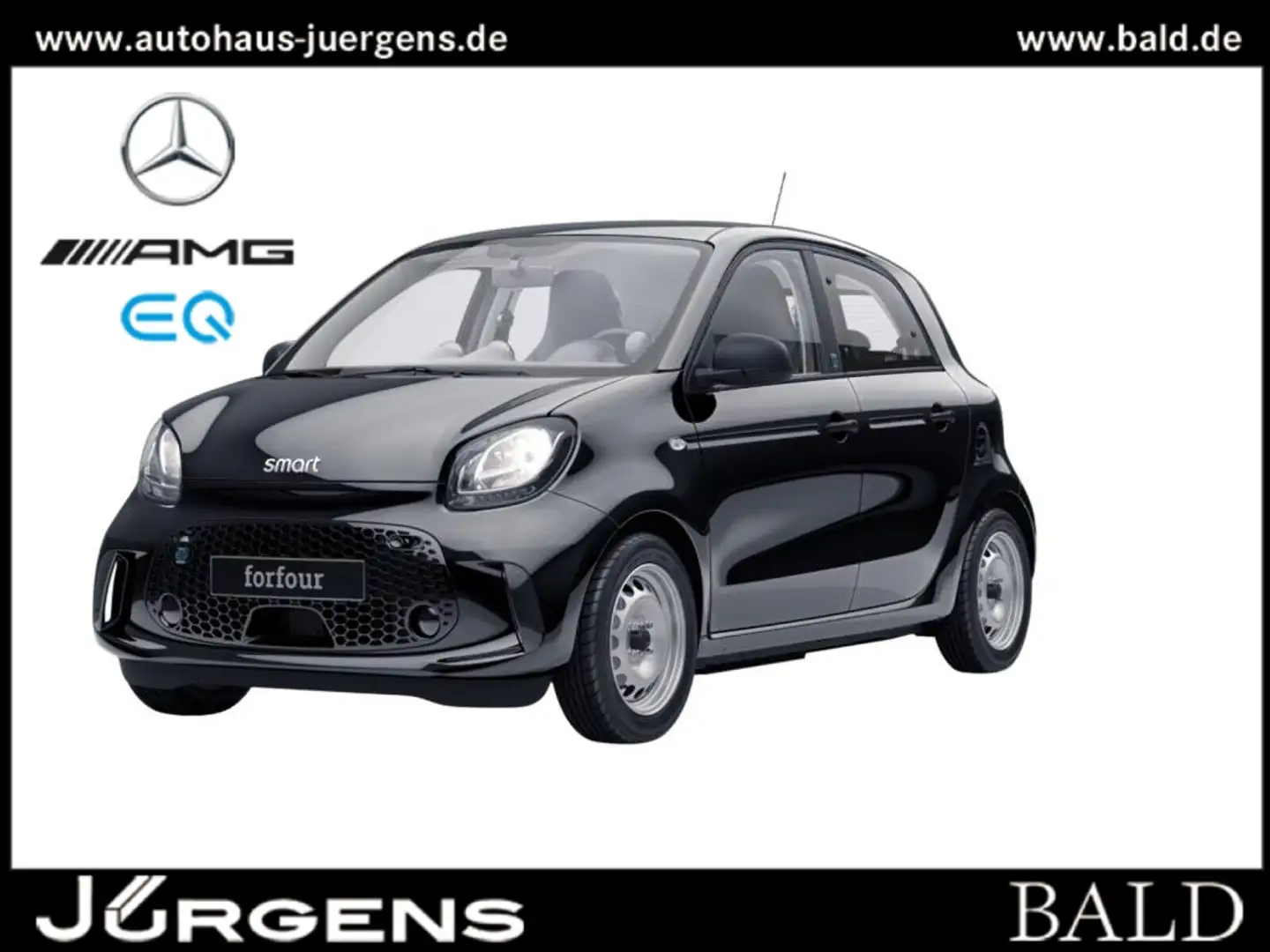 smart forFour EQ  Sitzheizung/E-DRIVE/Klima-Auto Schwarz - 1