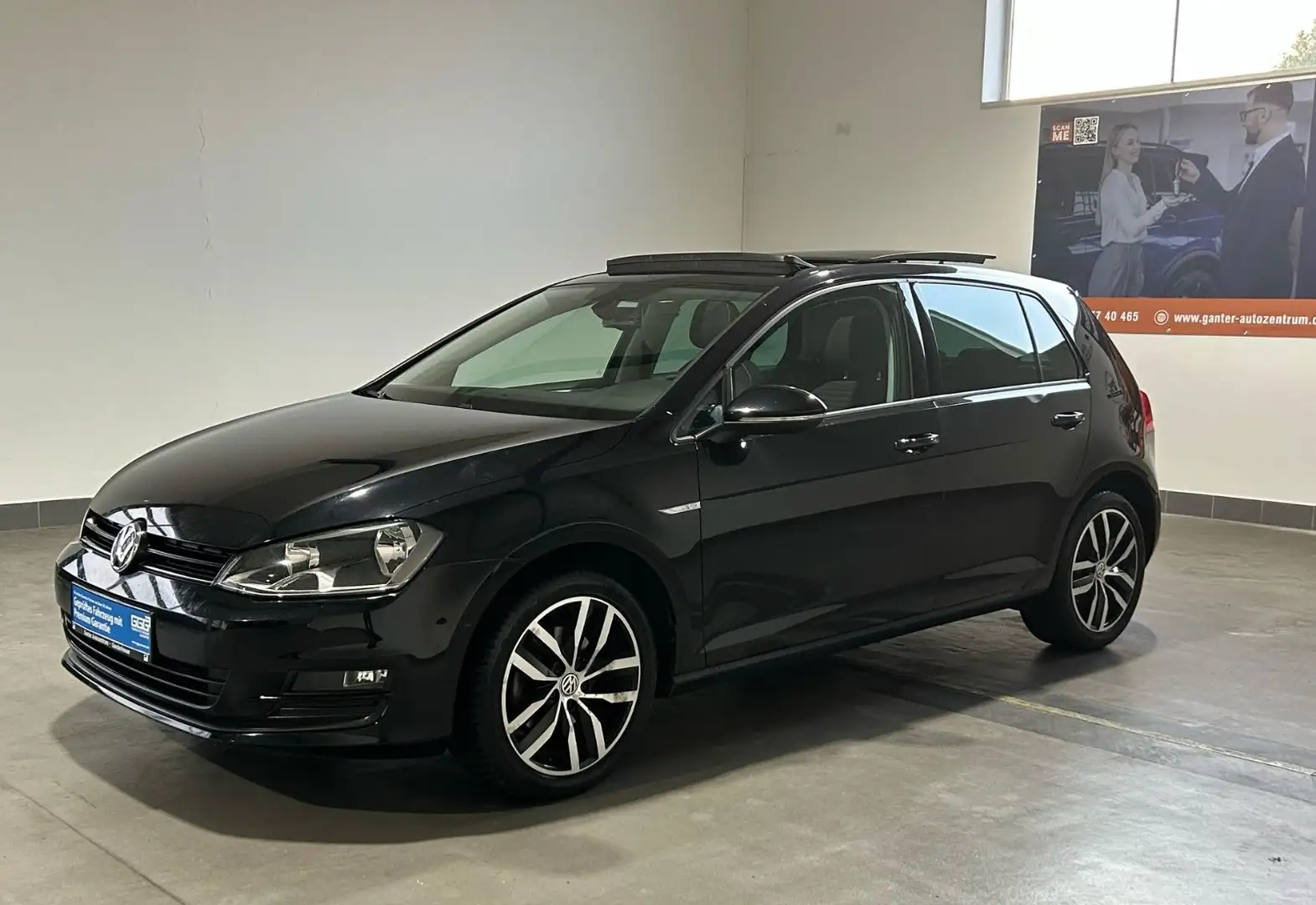 Volkswagen Golf VII 2.0 TDI Cup PANO+NAV+RFK+SHZ+GRA Nero - 1