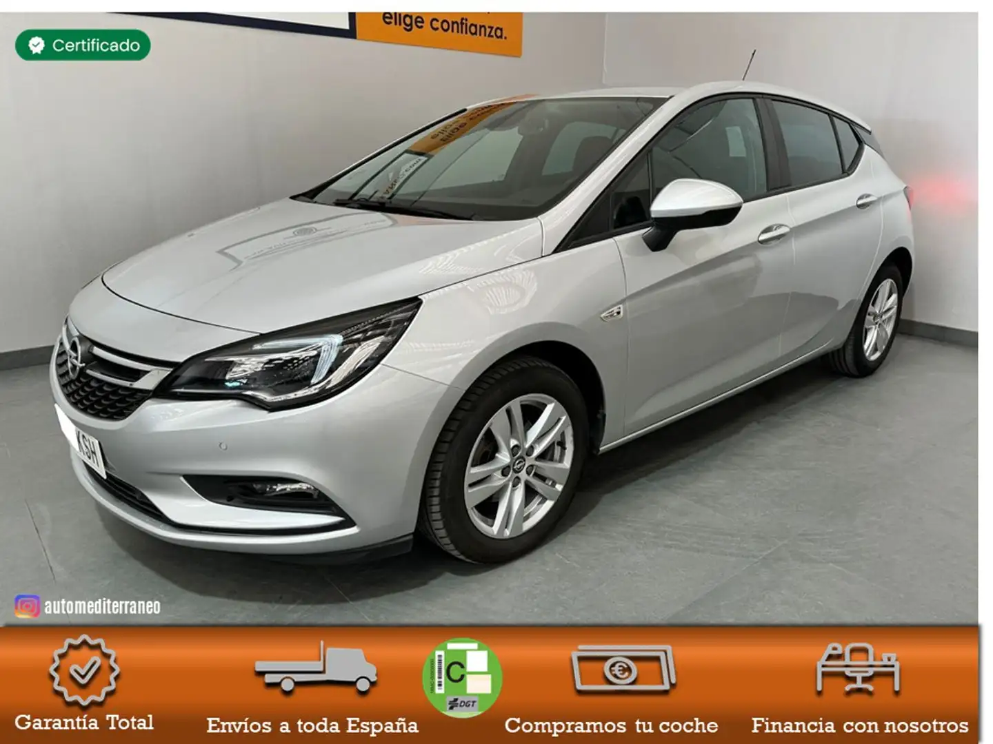 Opel Astra 1.4T S/S Dynamic 150 Argent - 1