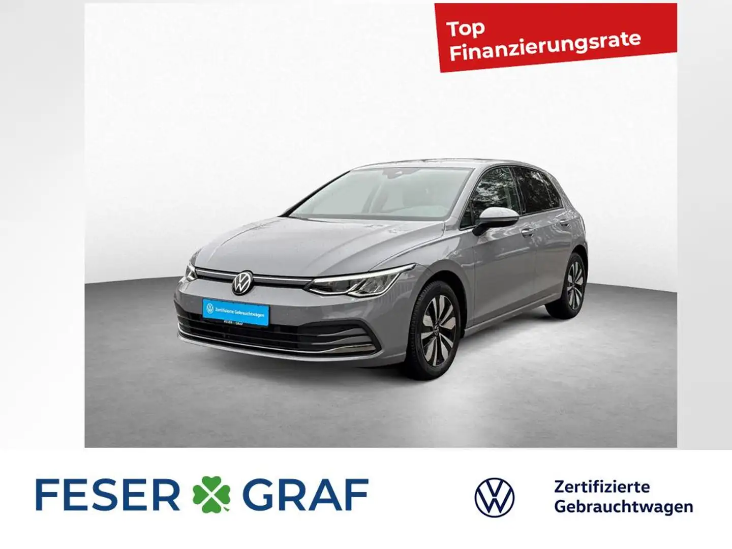 Volkswagen Golf VIII 1.5 TSI MOVE KAM NAVI APP GJR LED SHZ Grau - 1