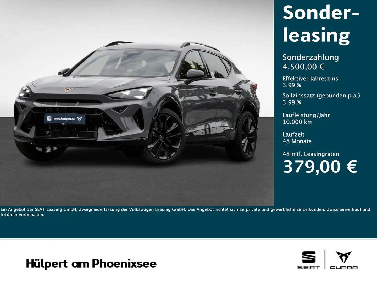 CUPRA Formentor 2.0 VZ DSG 4DRIVE BLACK EDITION SoMo Grau - 1