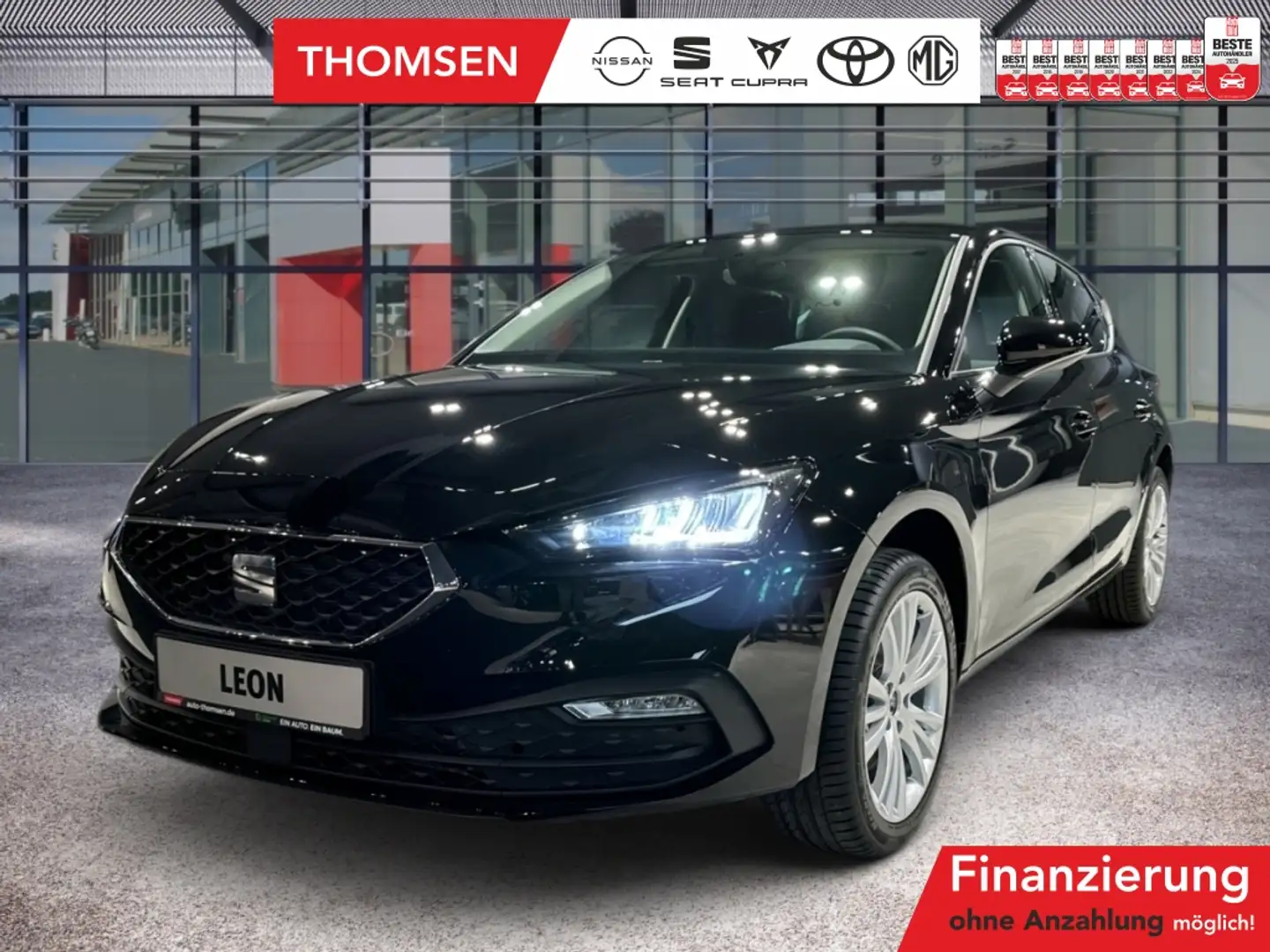 SEAT Leon 1.0 eTSI Style AUT LED Winterp. PDC SHZ LM Noir - 1