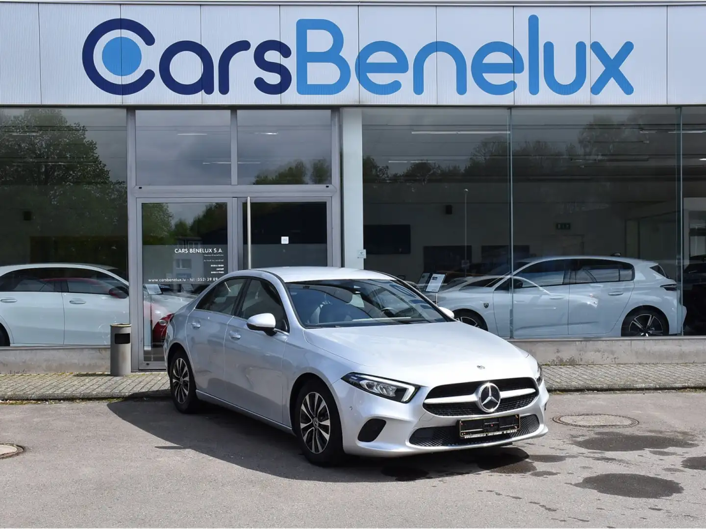 Mercedes-Benz A 180 CDI Limousine Style 8G-DCT CUIR GPS LANE CAM 1° M. Argent - 1