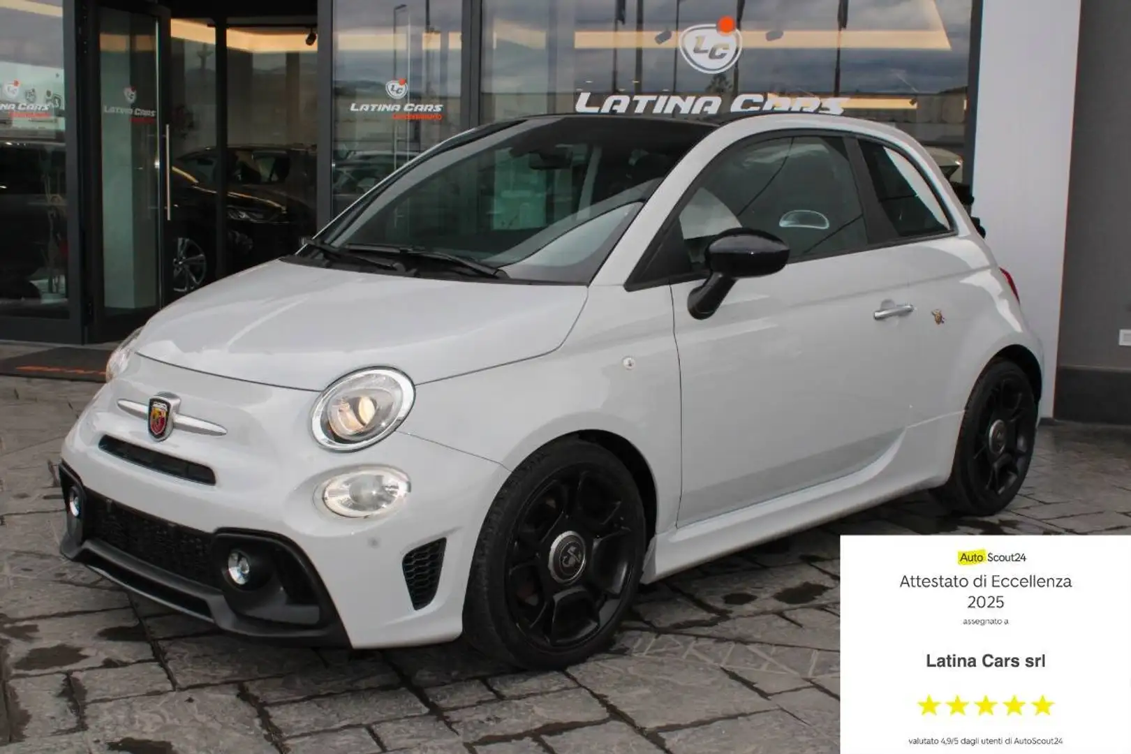 Abarth 595C F595C 1.4 t-jet Pista 165cv auto Con CARPLAY Grijs - 1