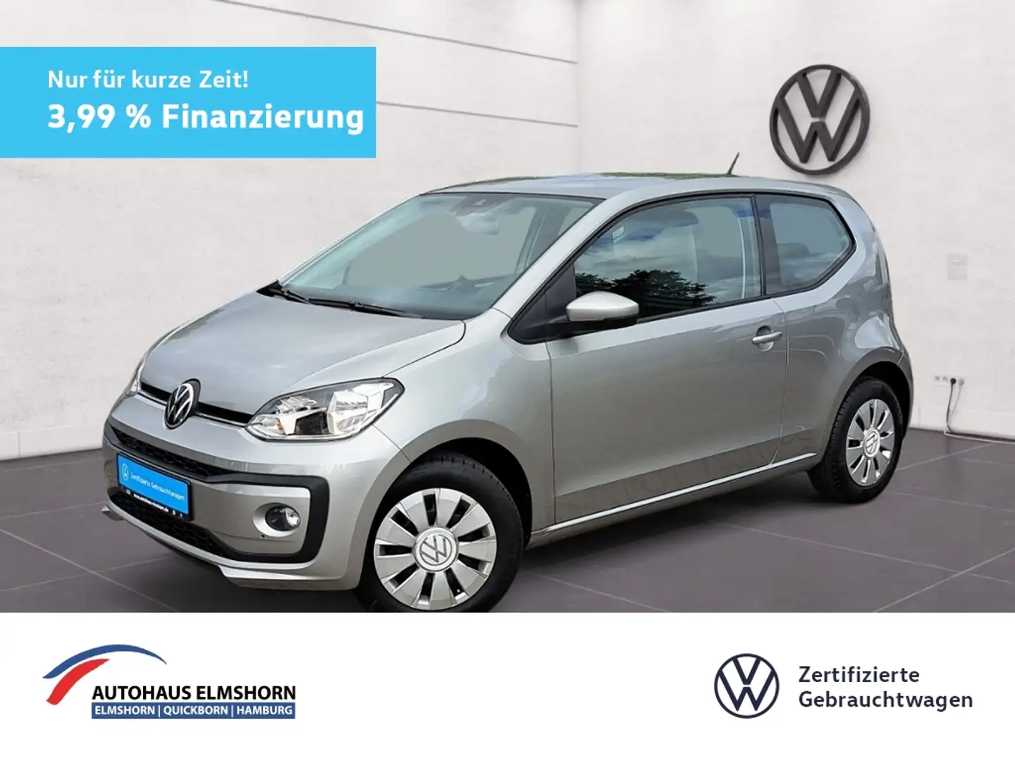 Volkswagen up! move 1.0 KLIMA 3,99% TEL SHZ Silber - 1