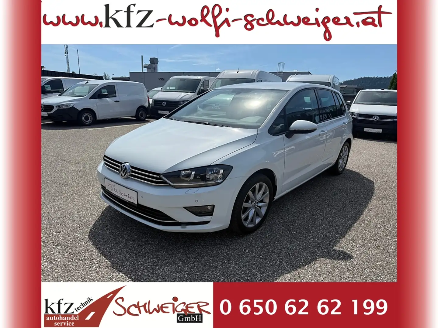 Volkswagen Golf Sportsvan 1,6 TDI Comfortline Weiß - 1