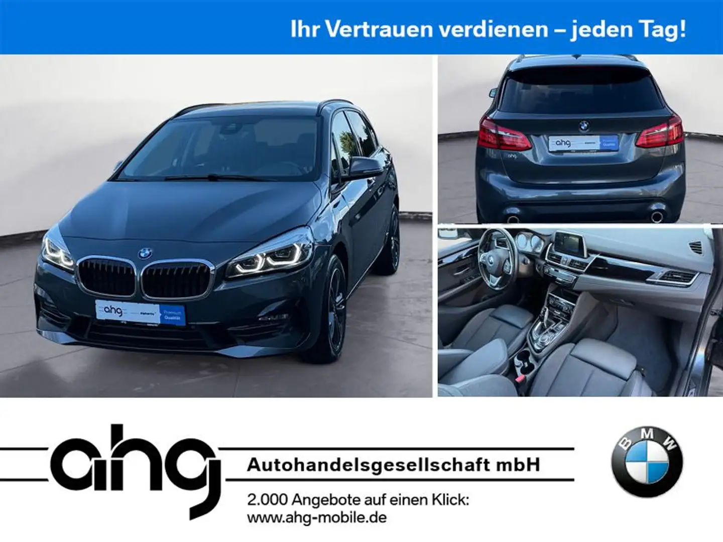BMW 218 Sport Line Navi Klima PDC Kam Gris - 1