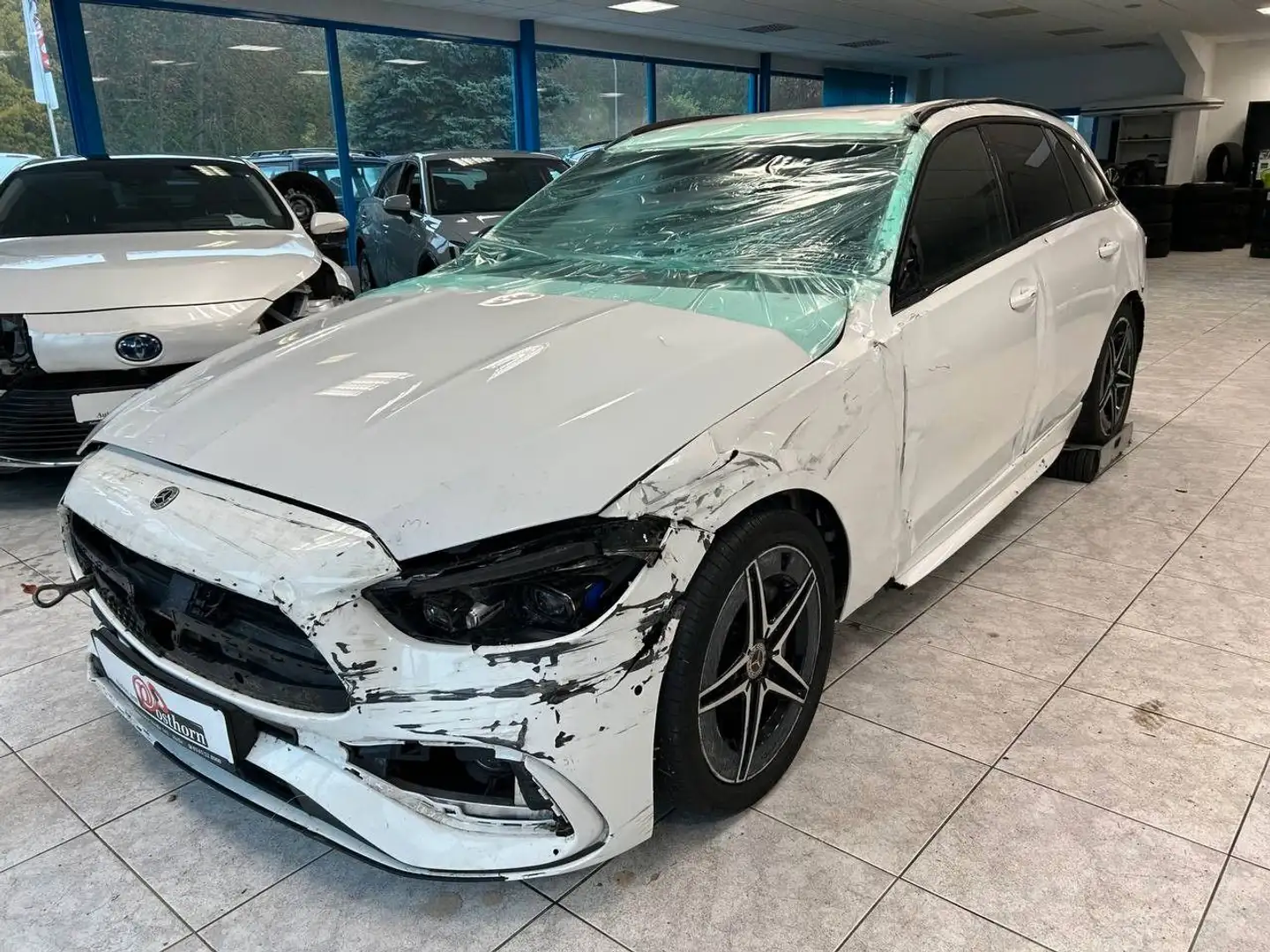 Mercedes-Benz C 220 d T AMG Line LED Smartlink Sitzh Standh Weiß - 1