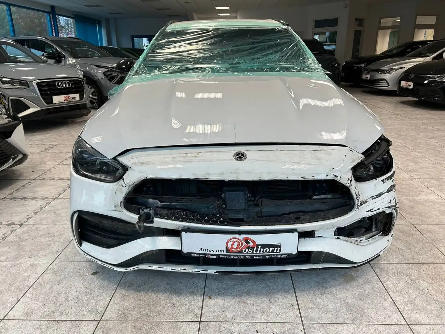 Mercedes-Benz C 220 d T AMG Line LED Smartlink Sitzh Standh Weiß - 2