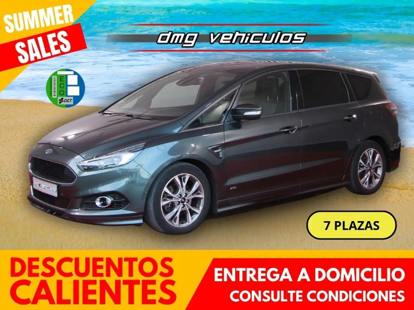Ford S-Max 2.0TDCi Panther ST-Line AWD Powershift 190 Gris - 1