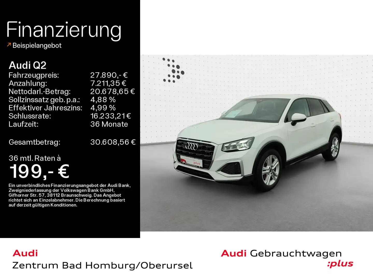 Audi Q2 Advanced 35 TDI quattro*Navi*Matrix*Alu*AHK*P Weiß - 1