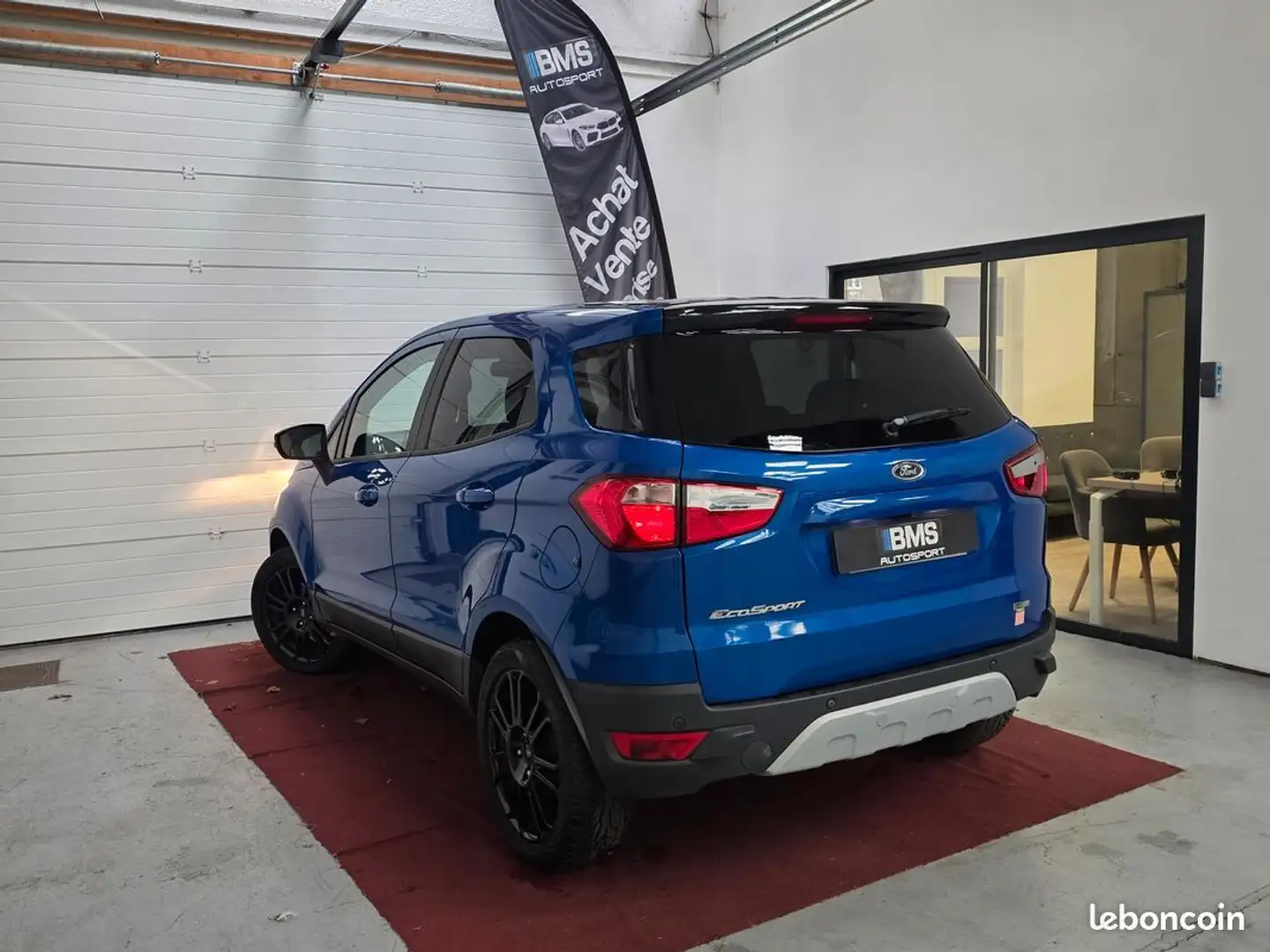 Ford EcoSport 1.0 140 Titanium S (Cuir, Caméra, jantes et toit noir) Bleu - 2