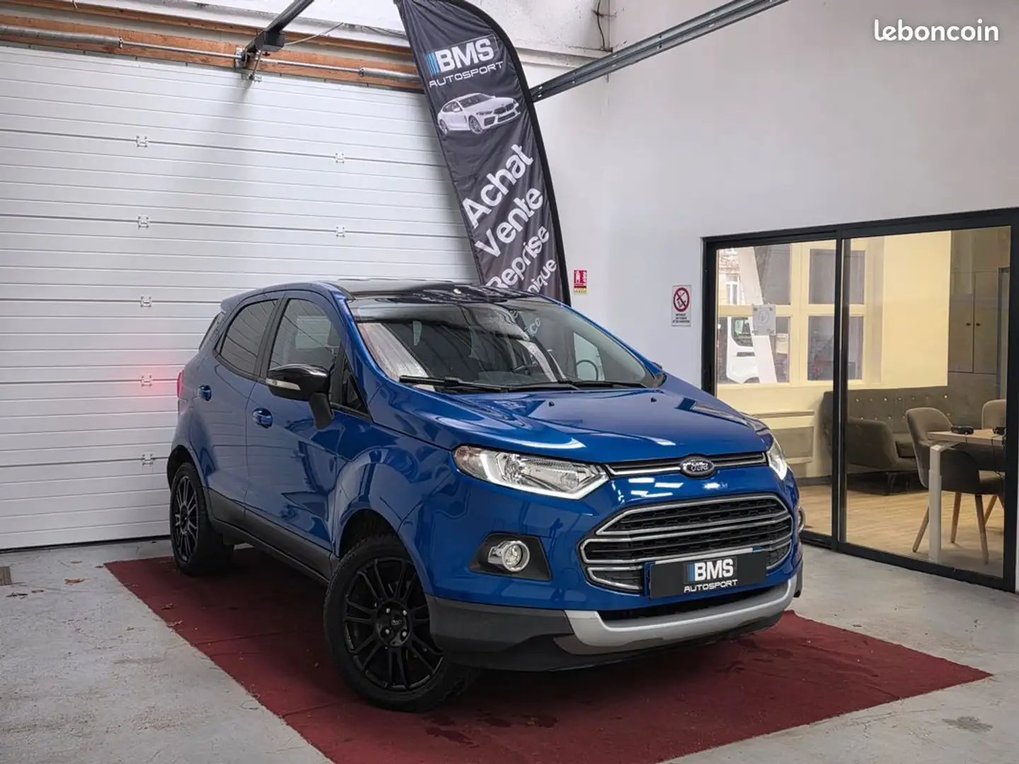 Ford EcoSport 1.0 140cv Titanium S (Cuir, caméra de recul, jantes et toit noir) Bleu - 1