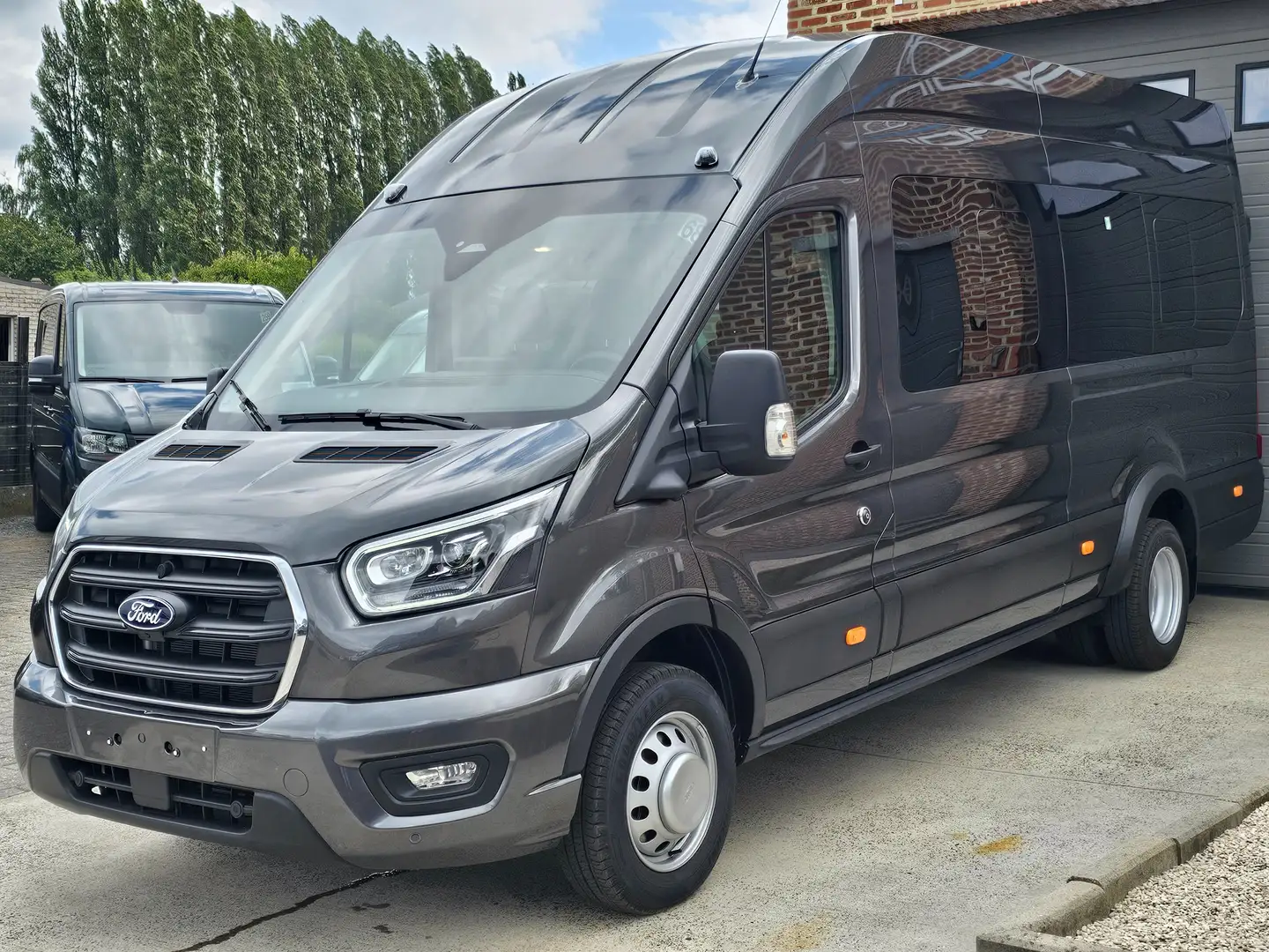 Ford Transit Bus 18Zits - 39.990EX - NIEUW 0KM 2024 - 165PK Limited Szürke - 2