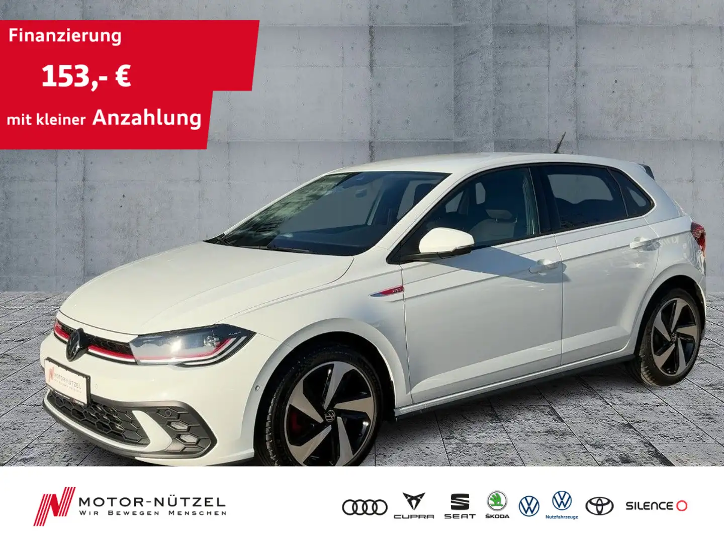 Volkswagen Polo GTI DSG MATRIX+ACC+APP+SHZ+PLA+MFL+DAB+17" Weiß - 1
