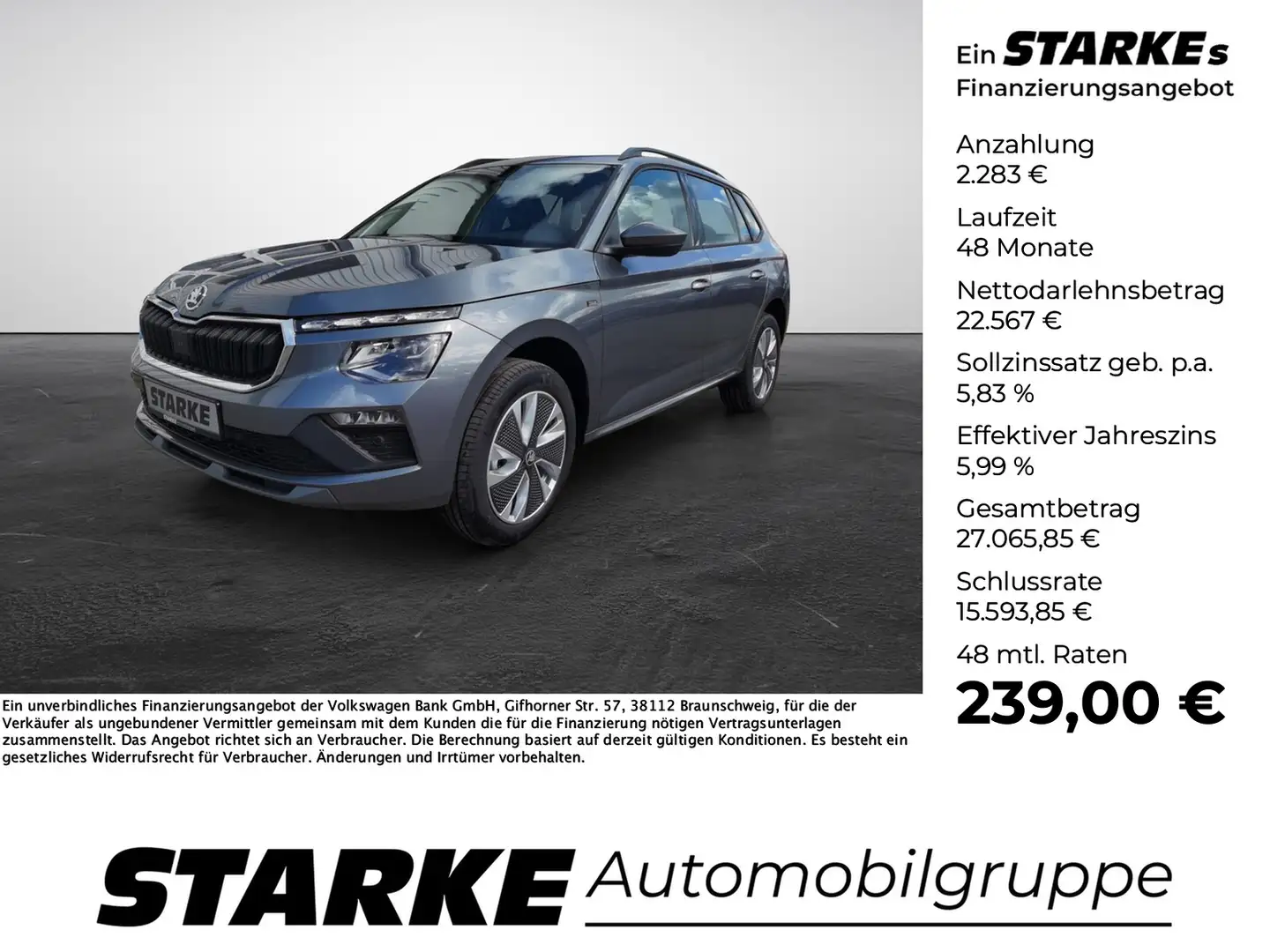 Skoda Kamiq 1.0 TSI Tour Grau - 1