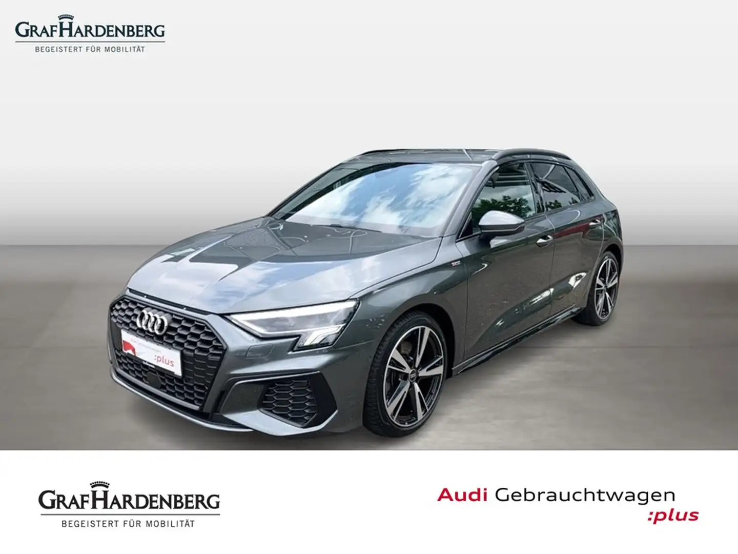 Audi A3 Sportback S-Line 40TDI Quattro S-Tr. Navi LED Grau - 1