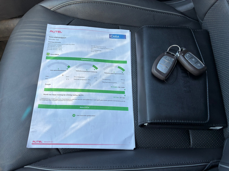 Hyundai IONIQ Premium EV 38 kWh | SOH 100 % + Leder + Stoel Verw — photo 31