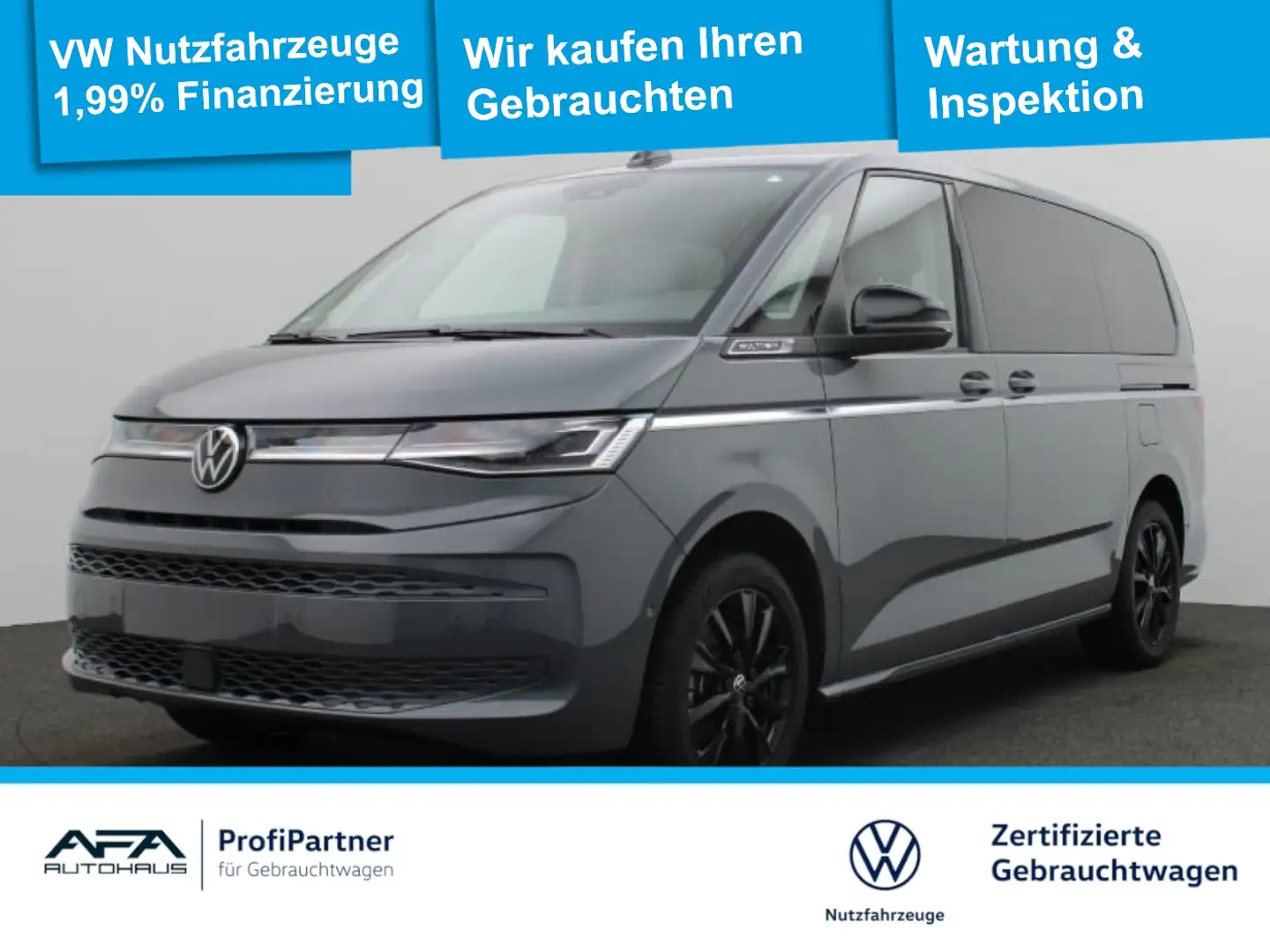 Volkswagen T7 Multivan 2,0 TDI Style lang DSG Pano*StHz*Navi Grau - 1