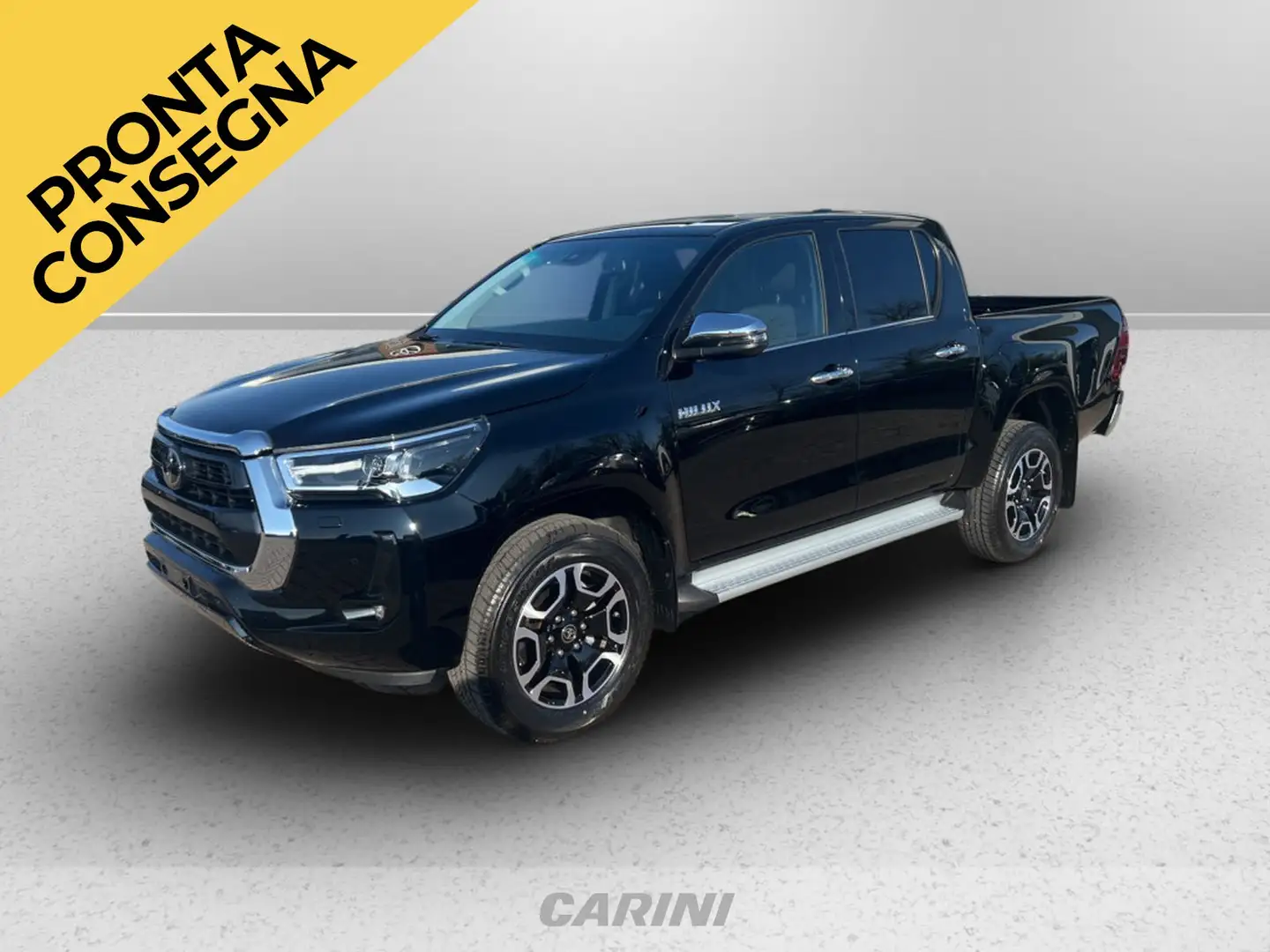 Toyota Hilux 2.4 d-4d double cab executive auto Zwart - 1