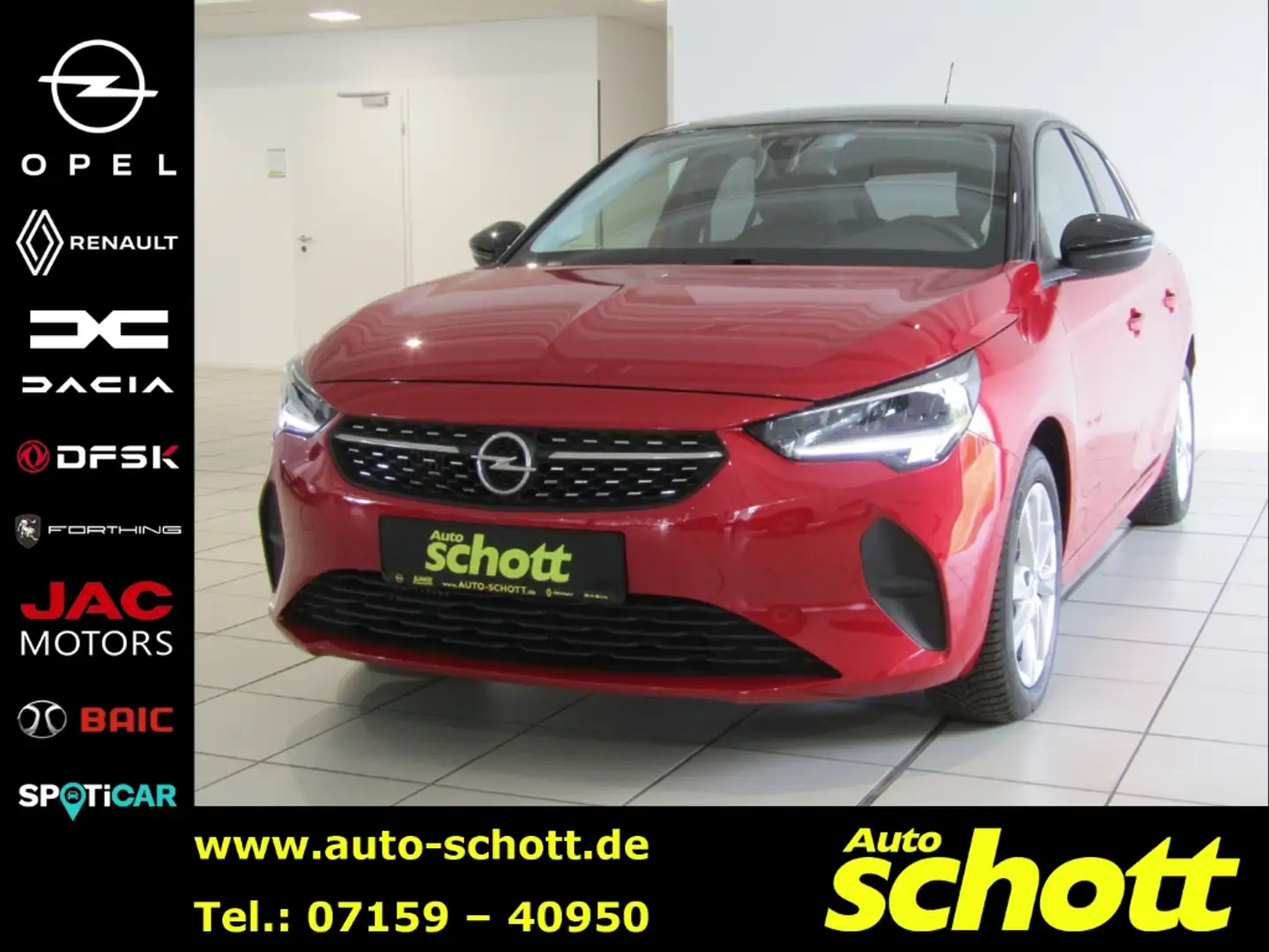 Opel Corsa Elegance 1.2 T LED DAB BT APP USB KLIM PDC Rood - 1