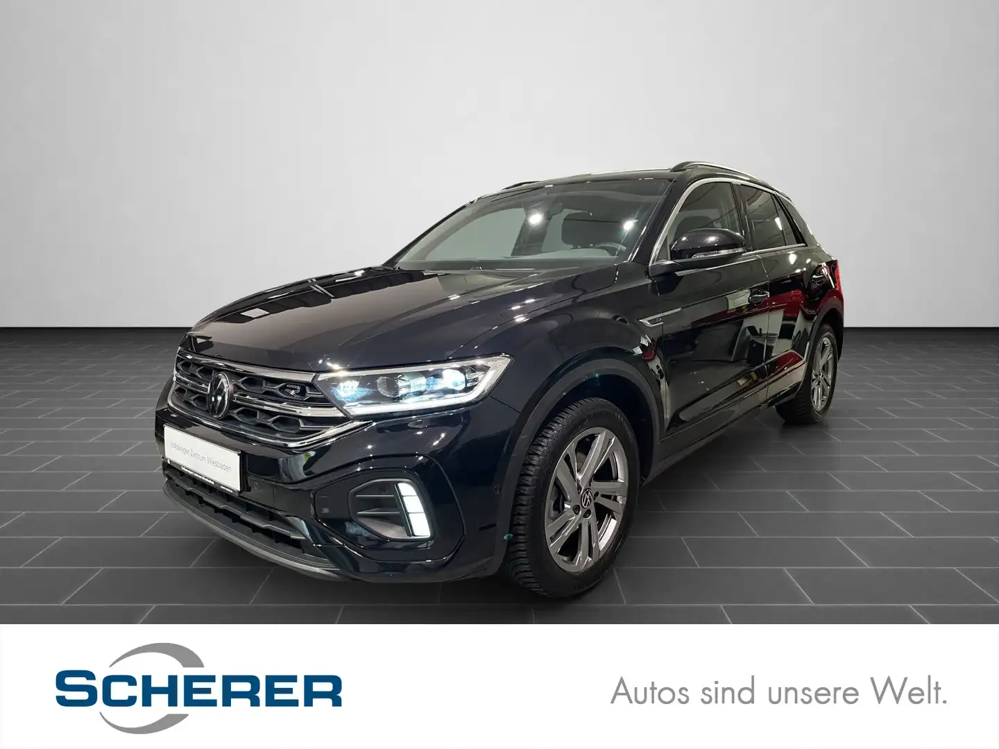 Volkswagen T-Roc 1,5 TSI DSG R-Line, Navi, Sitzh., AHK, Kam Schwarz - 1