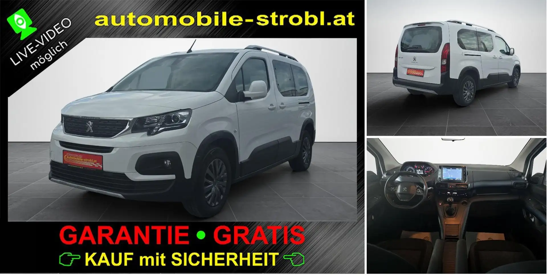 Peugeot Rifter HDi Allure Lang Top-Ausst. GARANTIE Weiß - 1