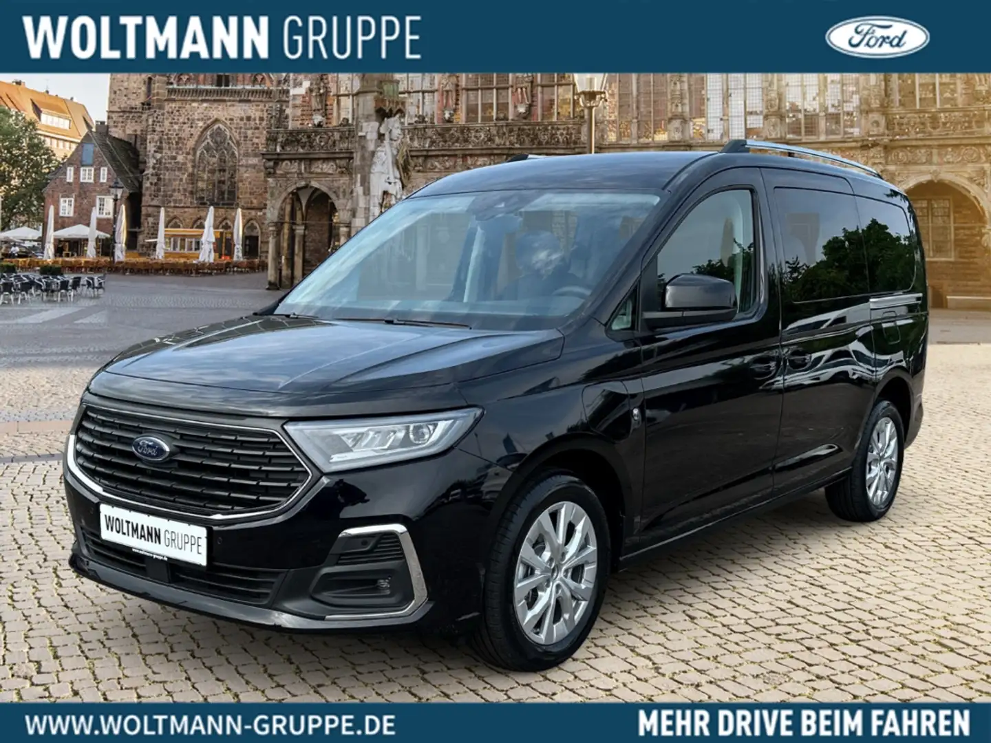 Ford Tourneo Connect Grand 7-sitzer PHEV Titanium 1.5 EcoBoost Digitale Zwart - 1