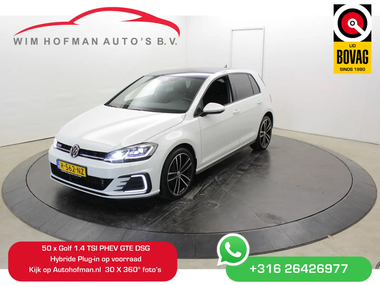 Volkswagen Golf GTE / GTI 1.4 TSI PHEV Limited Edition Leer Keyless Ap Blanc - 1