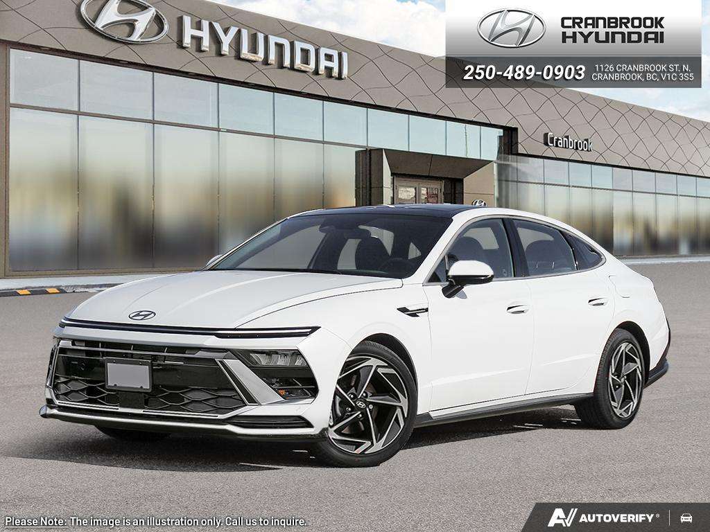 White 2026 Hyundai Sonata Preferred Trend AWD Sedan Automatic