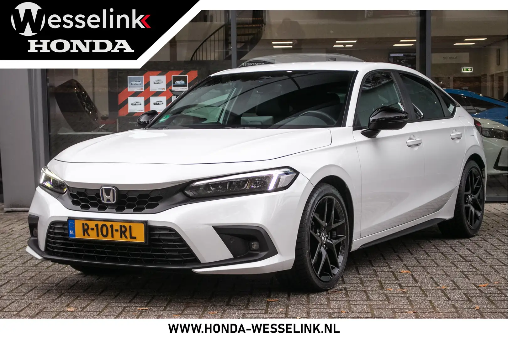 Honda Civic 2.0 e:HEV Sport - 1e eigenaar | Dealer onderhouden Blanc - 1