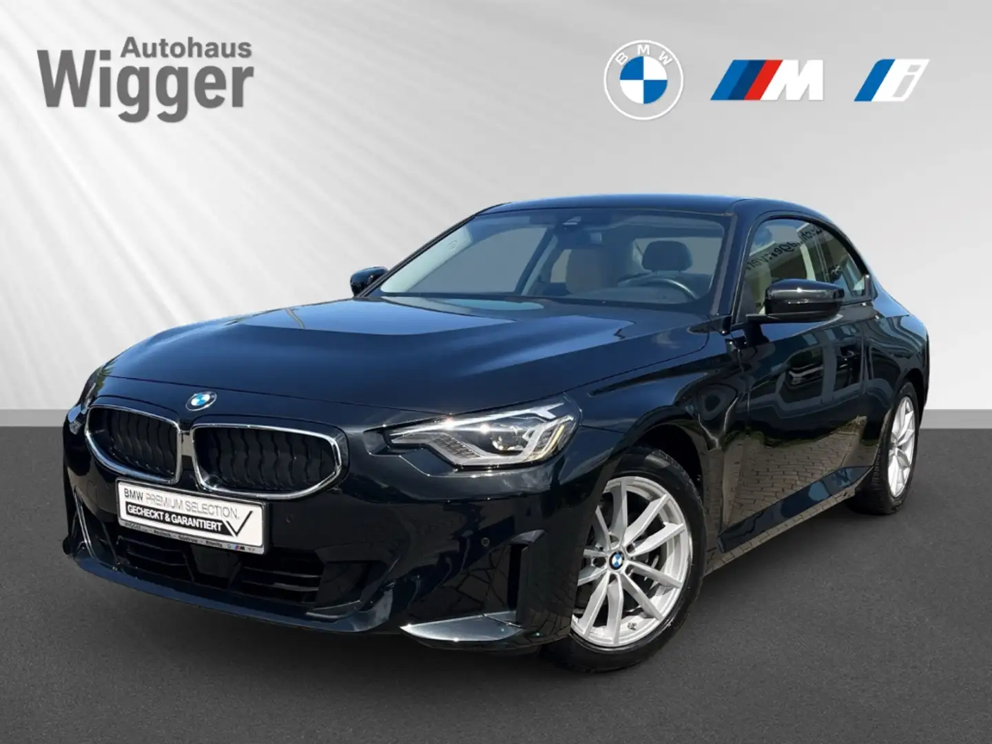 BMW 220 i Coupe Advantage/Navigation/LED/LenkradHZG Schwarz - 1