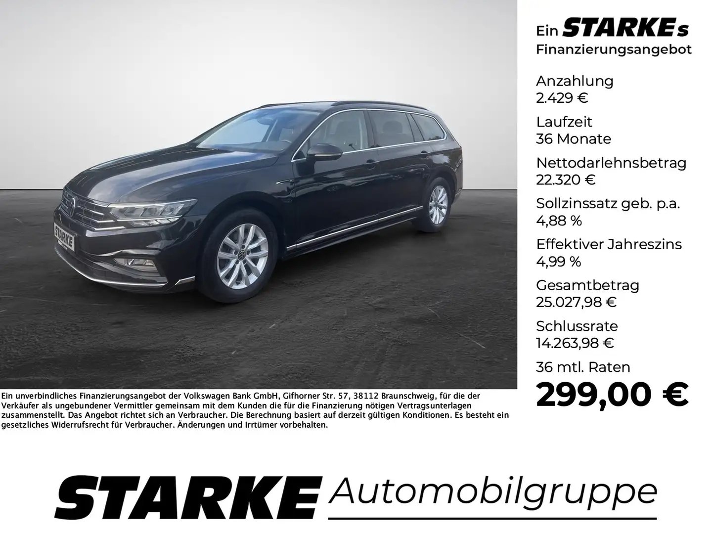 Volkswagen Passat Variant 1.5 TSI DSG R-Line Business Schwarz - 1