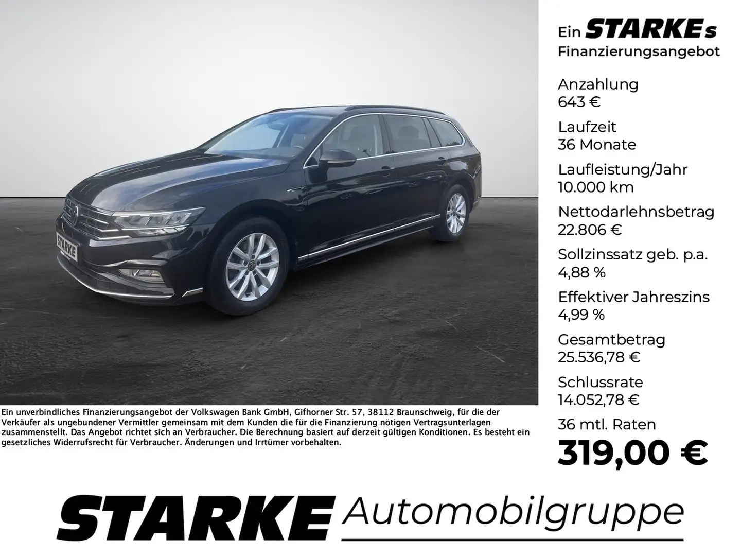 Volkswagen Passat Variant 1.5 TSI DSG R-Line Business Schwarz - 1