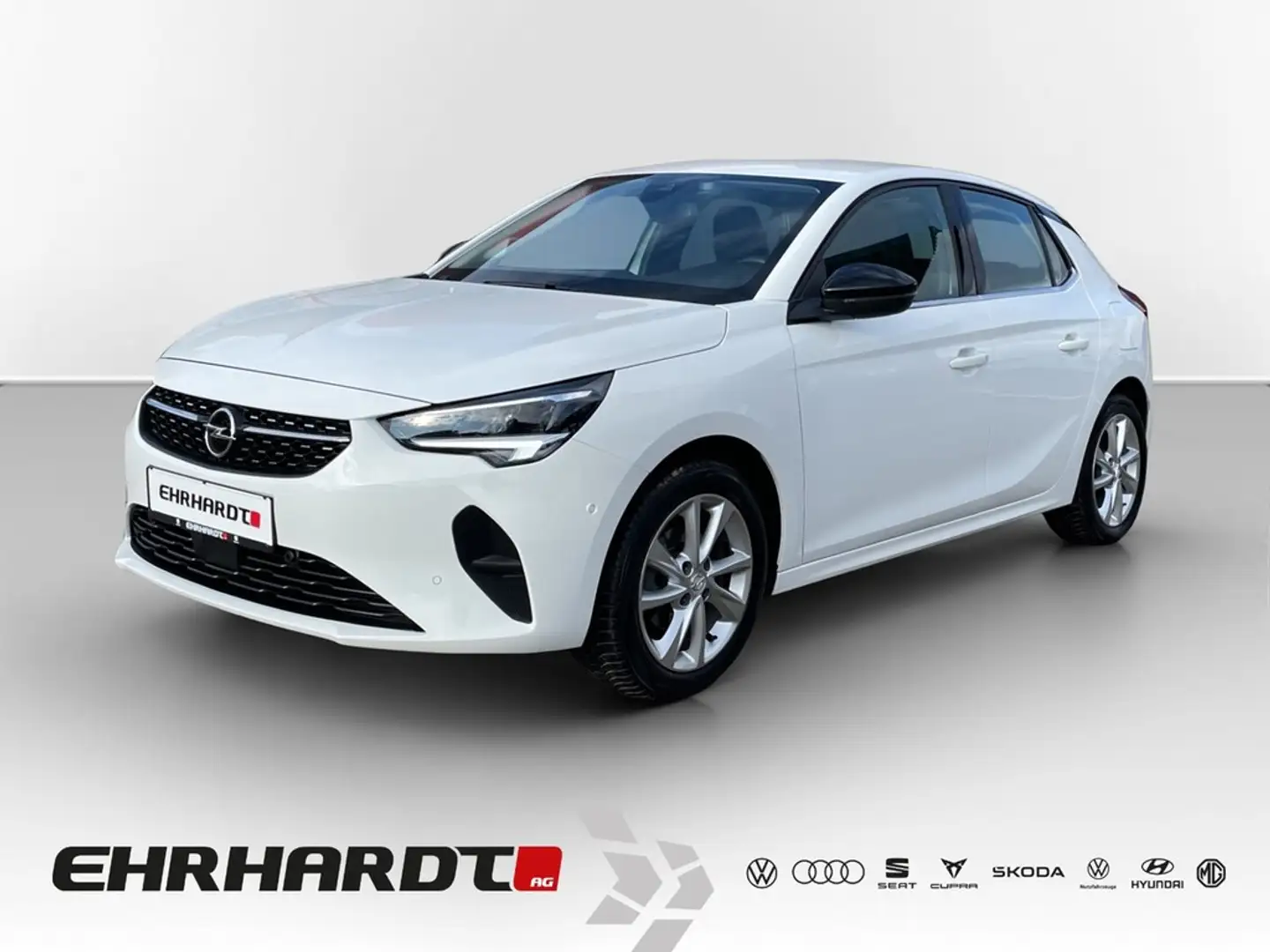 Opel Corsa F 1.2 Elegance NAVI*PDC*TEMP*LED*TOTW*SHZ*16"AL... Weiß - 1