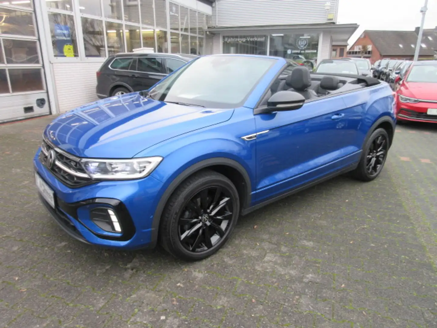 Volkswagen T-Roc Cabrio R-Line 1.5 TSI DSG NAVI STANDH AHK KAMERA LEDER IQ LIGHT ACC APS SITZHEIZUNG CLIMATRONIC Blau - 1