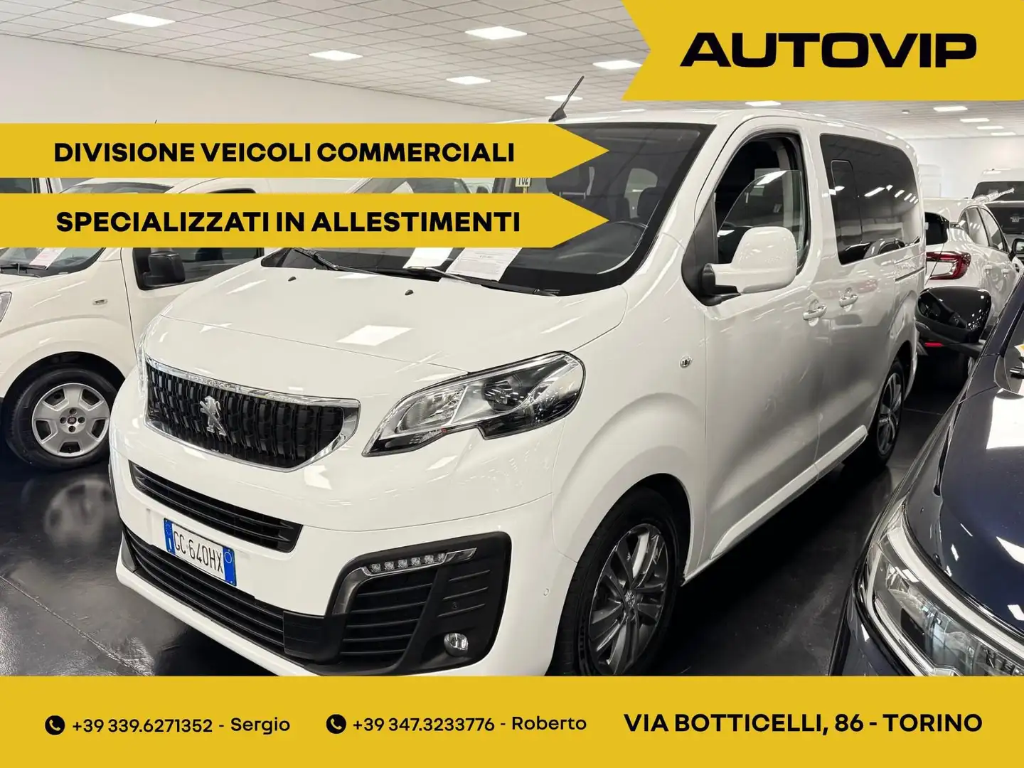 Peugeot Traveller M1 2018 M1 2.0 Bluehdi compact 180cv Allure S&S E Bianco - 1