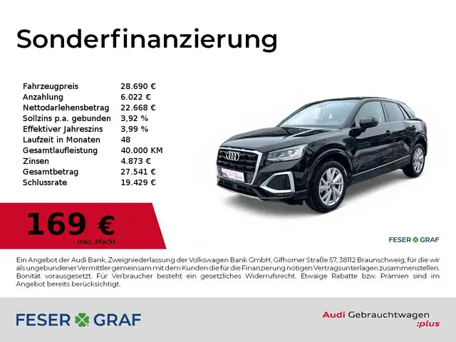 Audi Q2 Advanced 35TFSI Kamera/Navi/SHZ/CarPlay/GRA