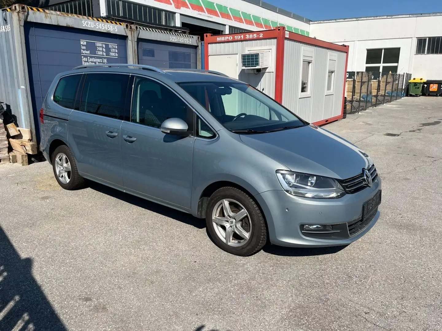 Volkswagen Sharan Comfortline 2,0 TDI DSG Leder Navi PDC kamera Blau - 2