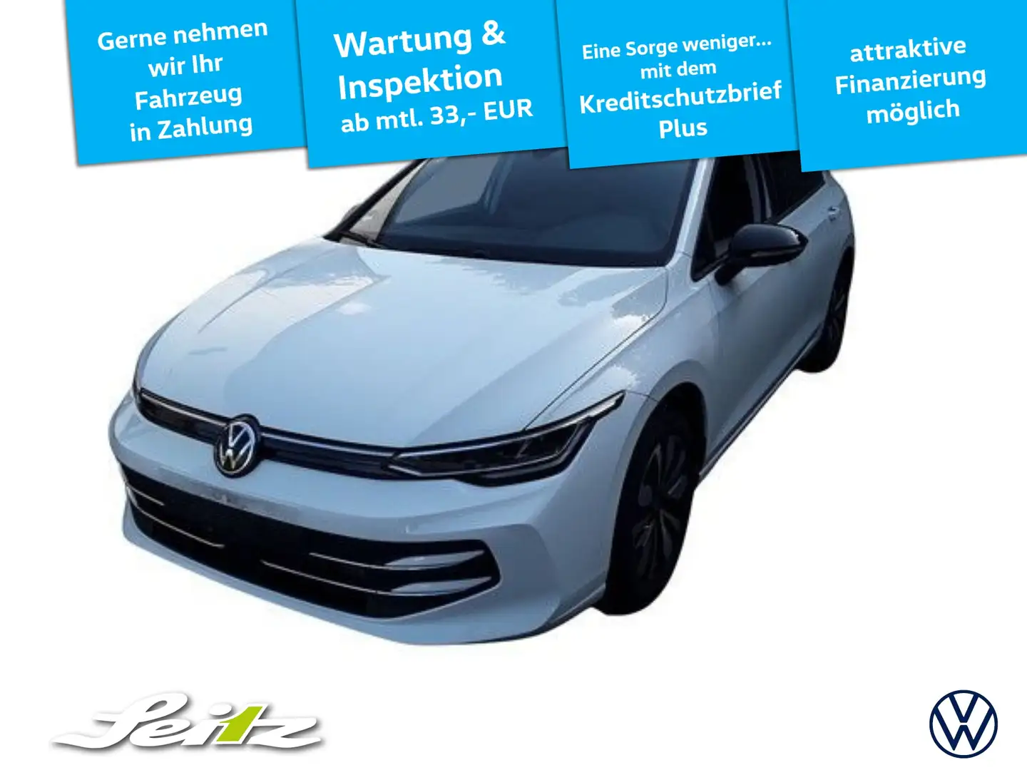 Volkswagen Golf VIII 1.5 TSI Goal *LED*PARKSENSOR*SITZH* Blanc - 1