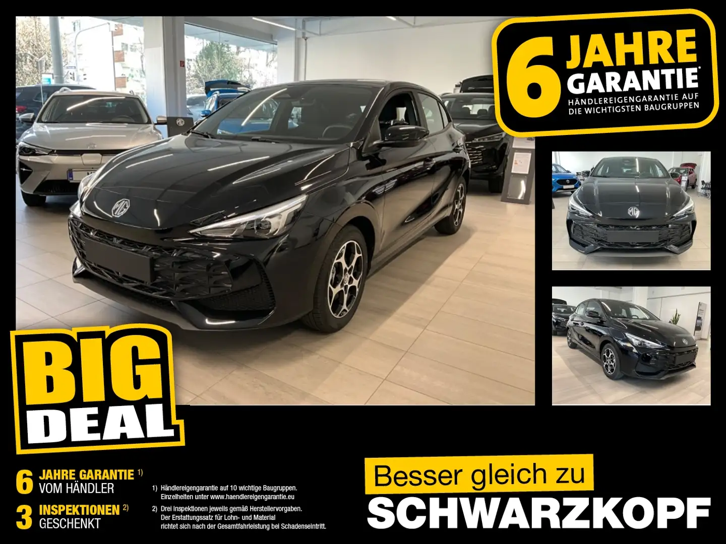 MG MG3 Comfort Schaltgetriebe SpurH PDC ACC LM KAM Zwart - 1