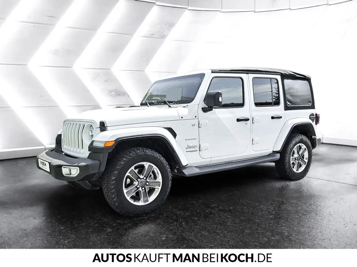 Jeep Wrangler Sahara 2.2 CRDi AWD NAVI Leder LHZ AHK! Blanco - 2