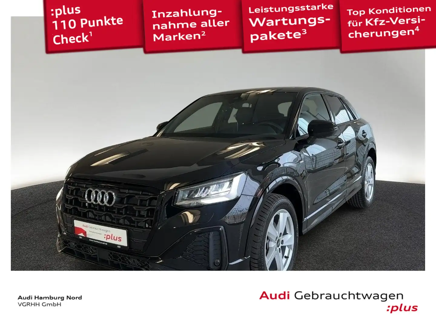 Audi Q2 35 TFSI S line S tronic AHK Navi Kamera ACC Schwarz - 1