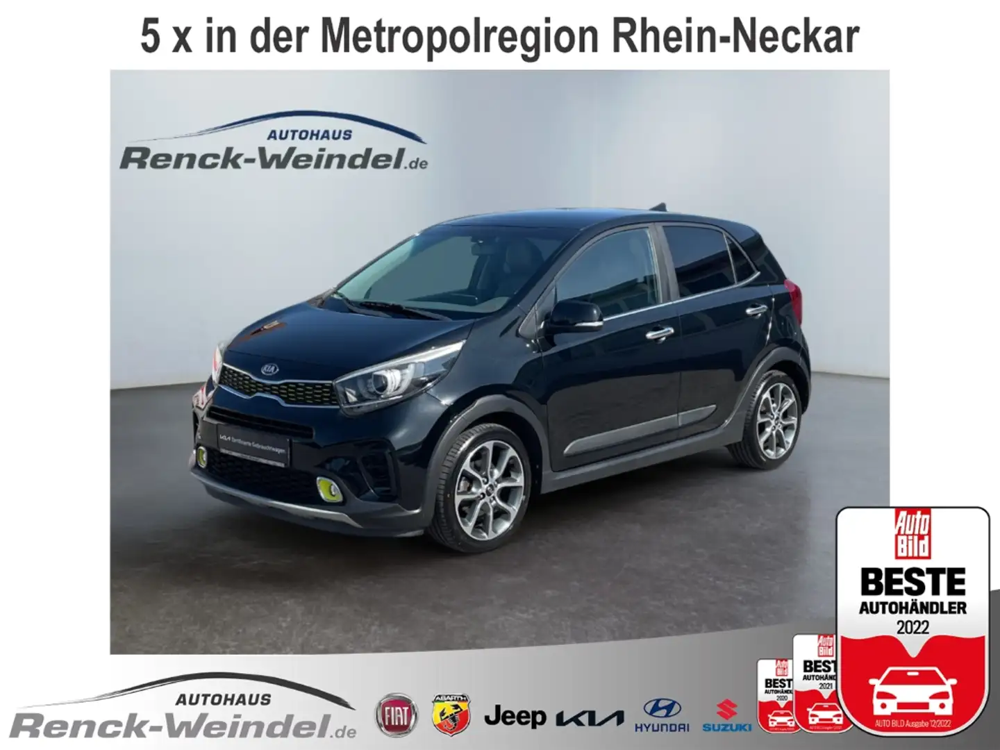 Kia Picanto X-Line 1.0 T-GDI Klimaautom Temp PDC Rückfahrkam. Schwarz - 1