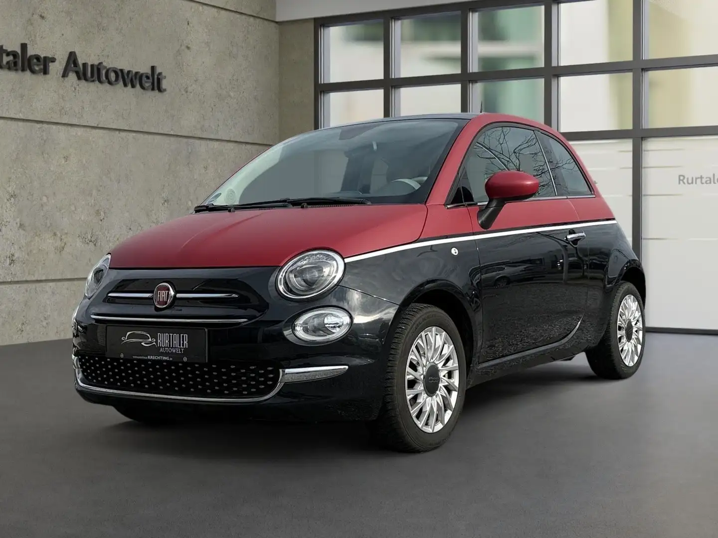 Fiat 500 *KLIMAAUT.*TOUCH.*S-DACH*BLUET.*TÜV* Schwarz - 1