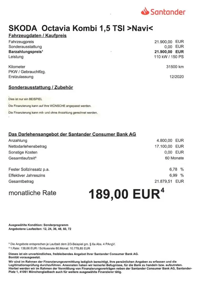 Skoda Octavia Combi 1,5 TSI ACT NAV/LED/SHZ/SmartLink Grau - 2