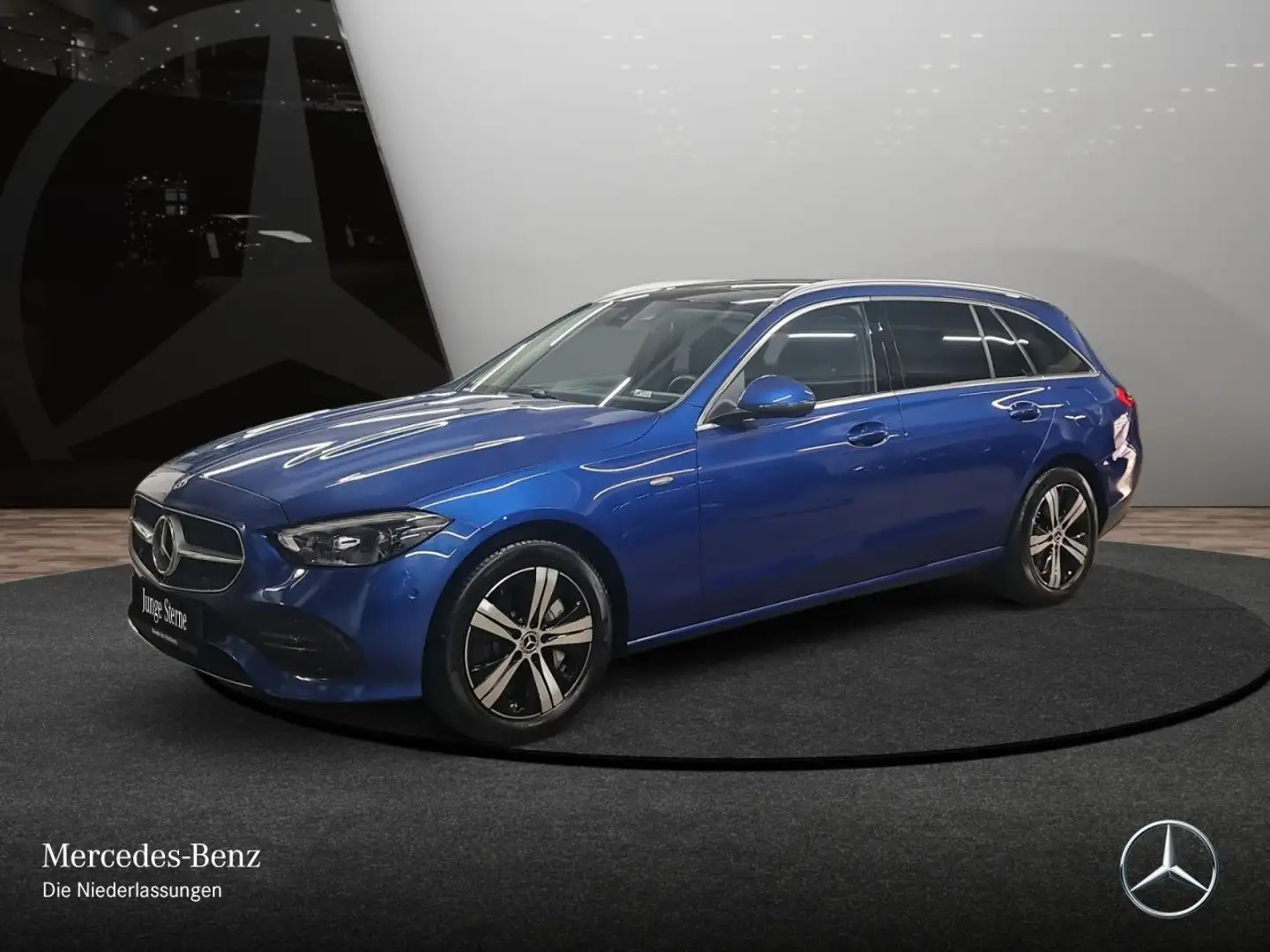 Mercedes-Benz C 300 e T AVANTG+PANO+AHK+KEYLESS+9G Blau - 2