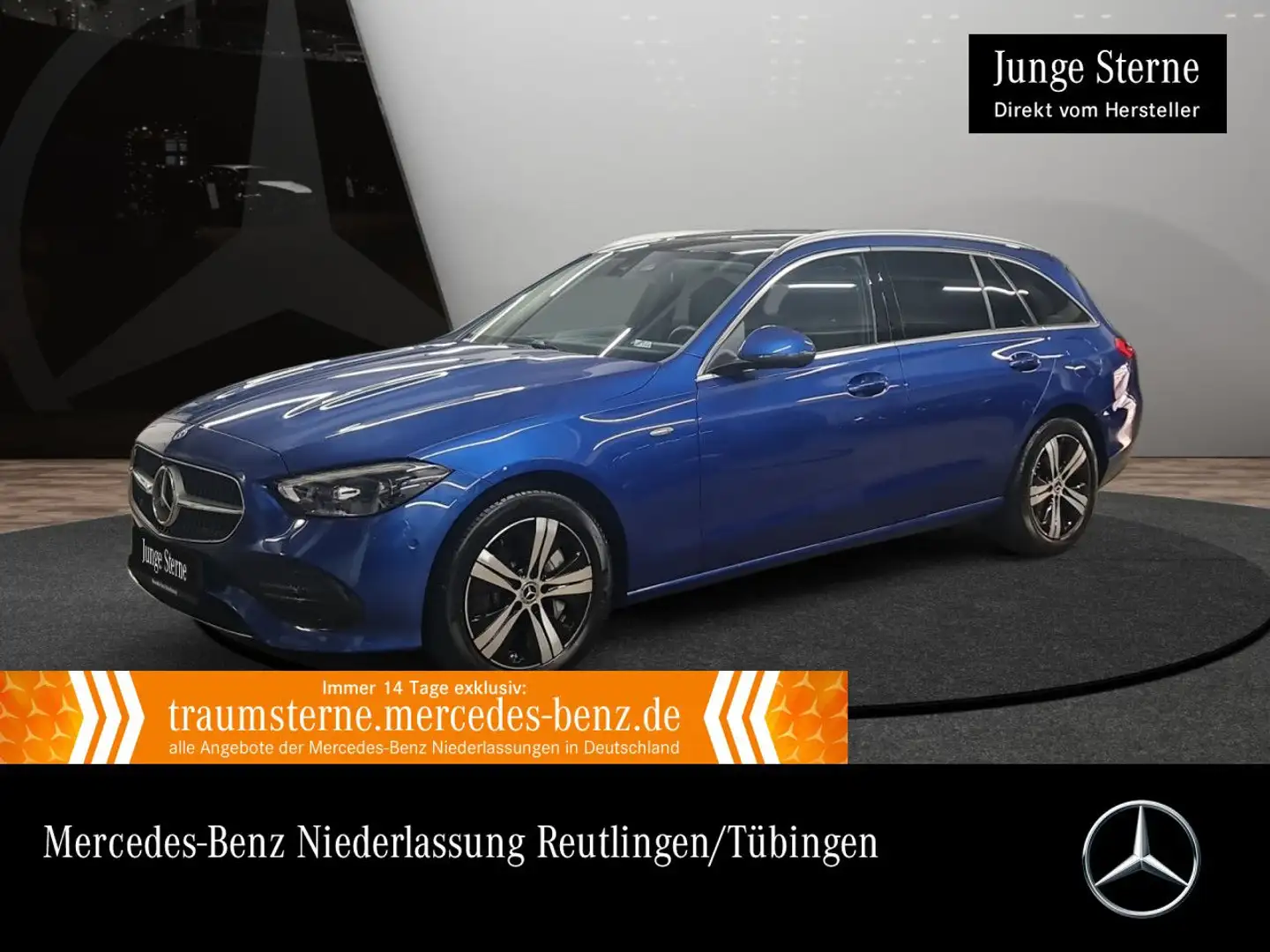 Mercedes-Benz C 300 e T AVANTG+PANO+AHK+KEYLESS+9G Blau - 1