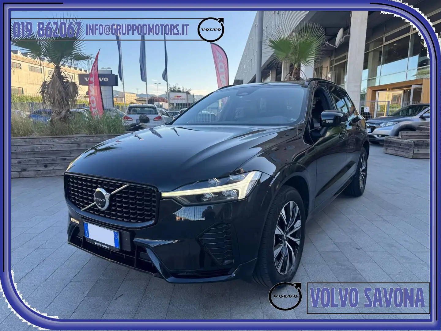 Volvo XC60 B4 D R-design AWD-Gancio Traino-IVA DEDUCIBILE Negro - 1