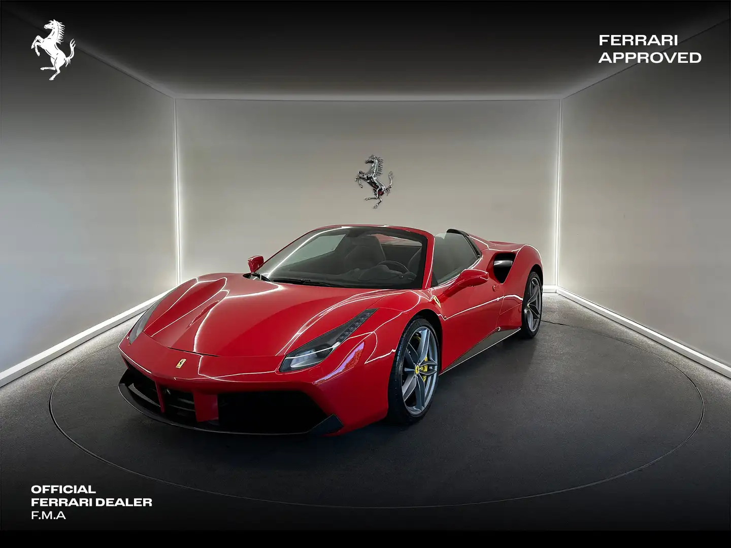 Ferrari 488 Spider / Rosso Corsa / 2Y Ferrari Approved Rot - 1